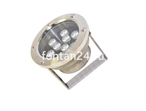 Подводный светодиодный прожектор (RW), 9-диодный (6R+3W), 45°, 12V.DC-RW-A